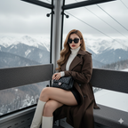Winter Elegance: Siguniangshan Cable Car Chic