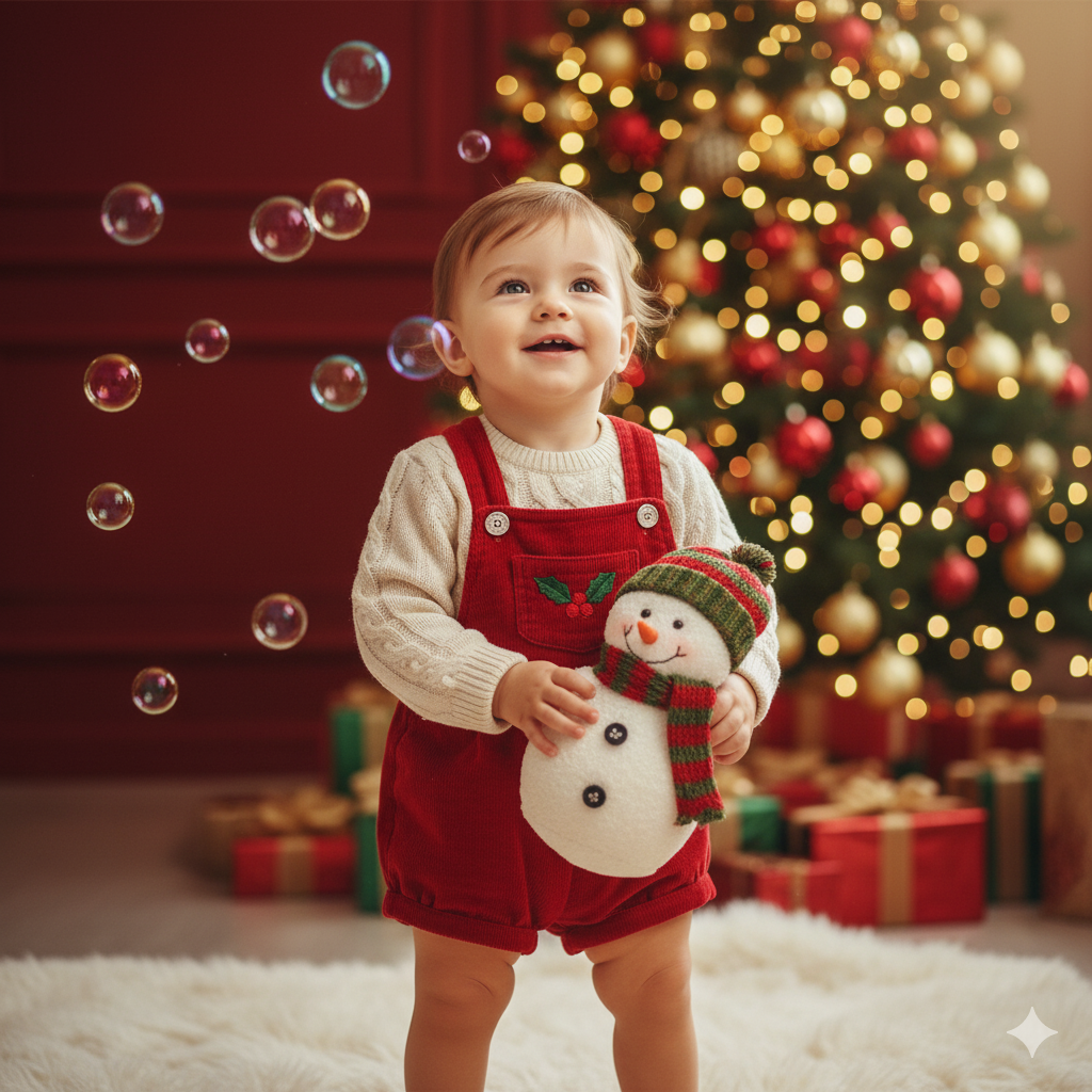 Santa's Little Helper: A Curious Christmas Portrait