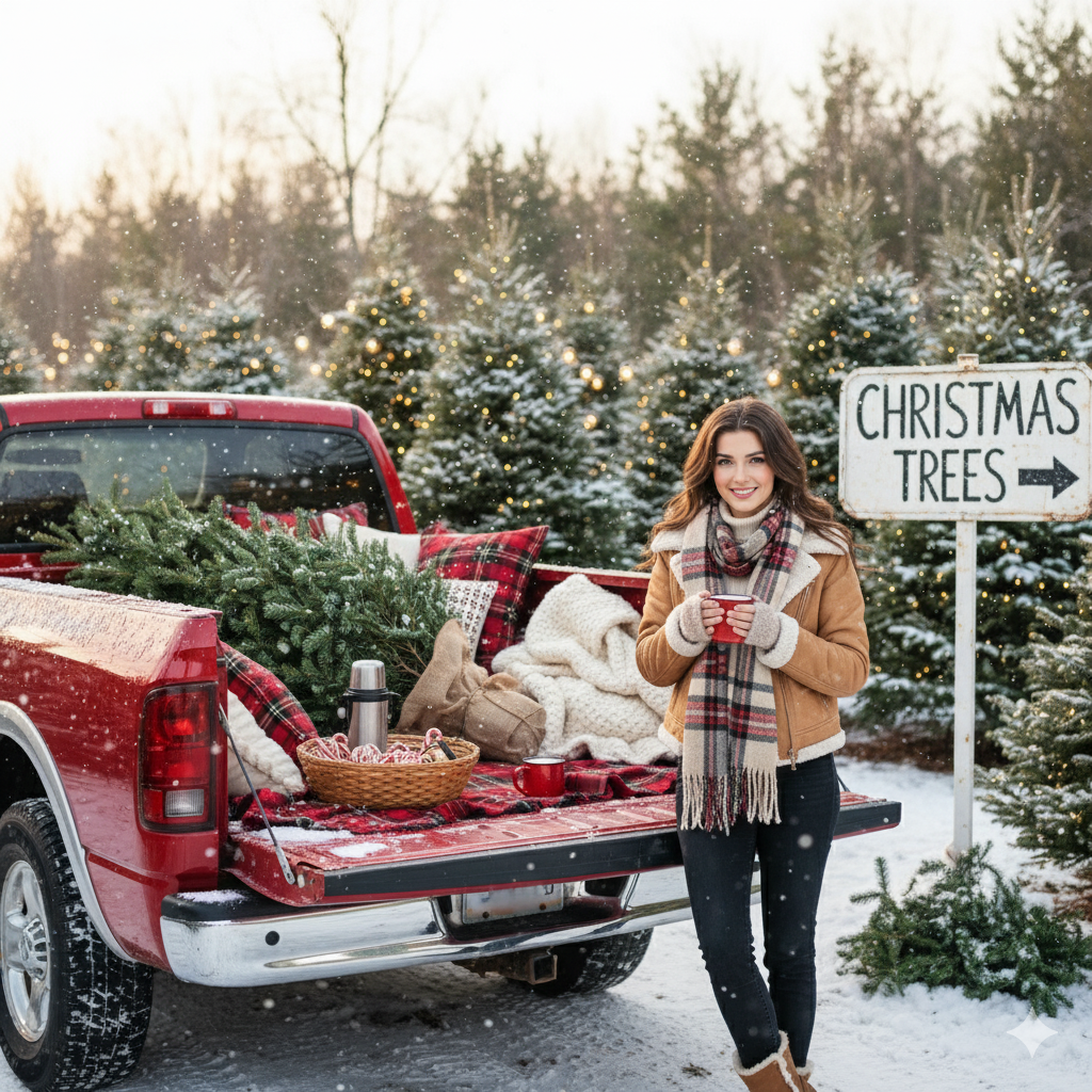 Winter's Haul: Truck & Tree Farm Christmas Magic