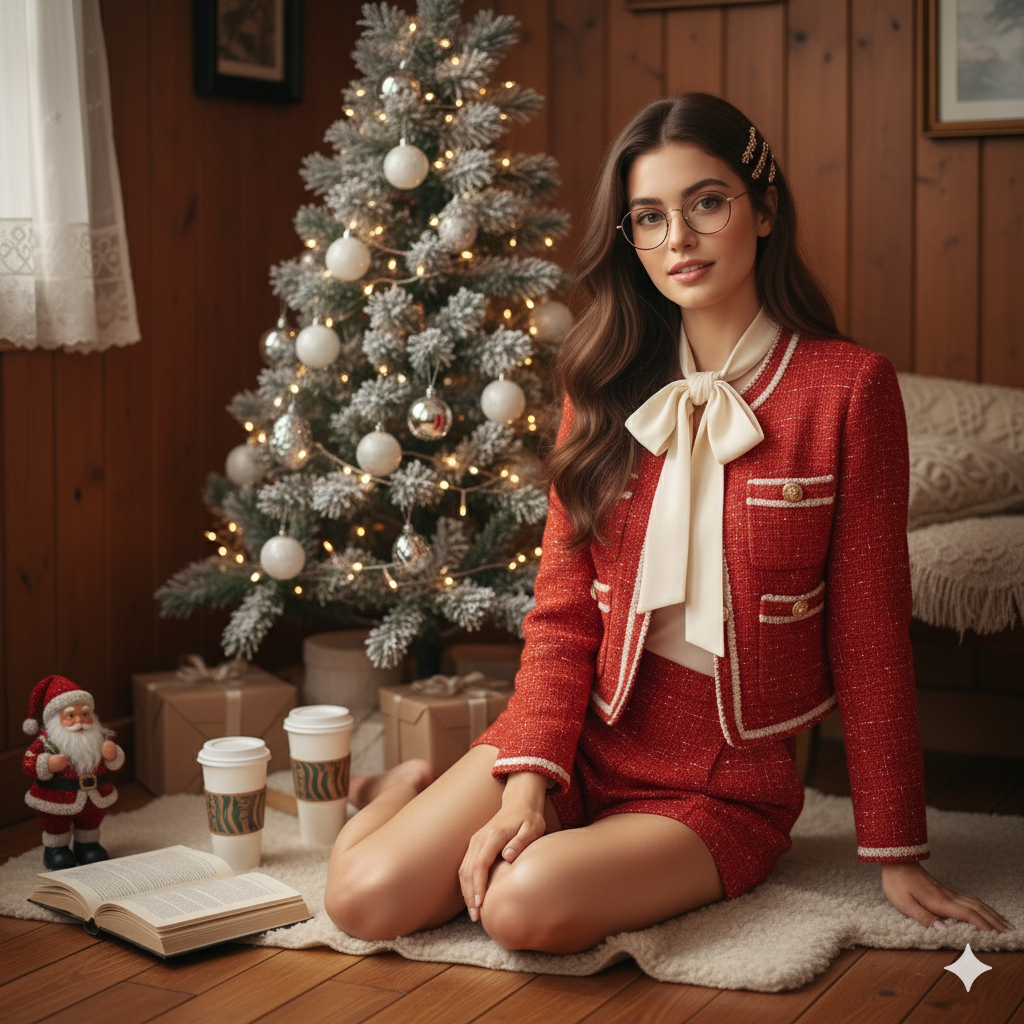 The Vintage Red Tweed AI Prompt Duo (Male & Female Versions)