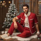 The Vintage Red Tweed AI Prompt Duo (Male & Female Versions)