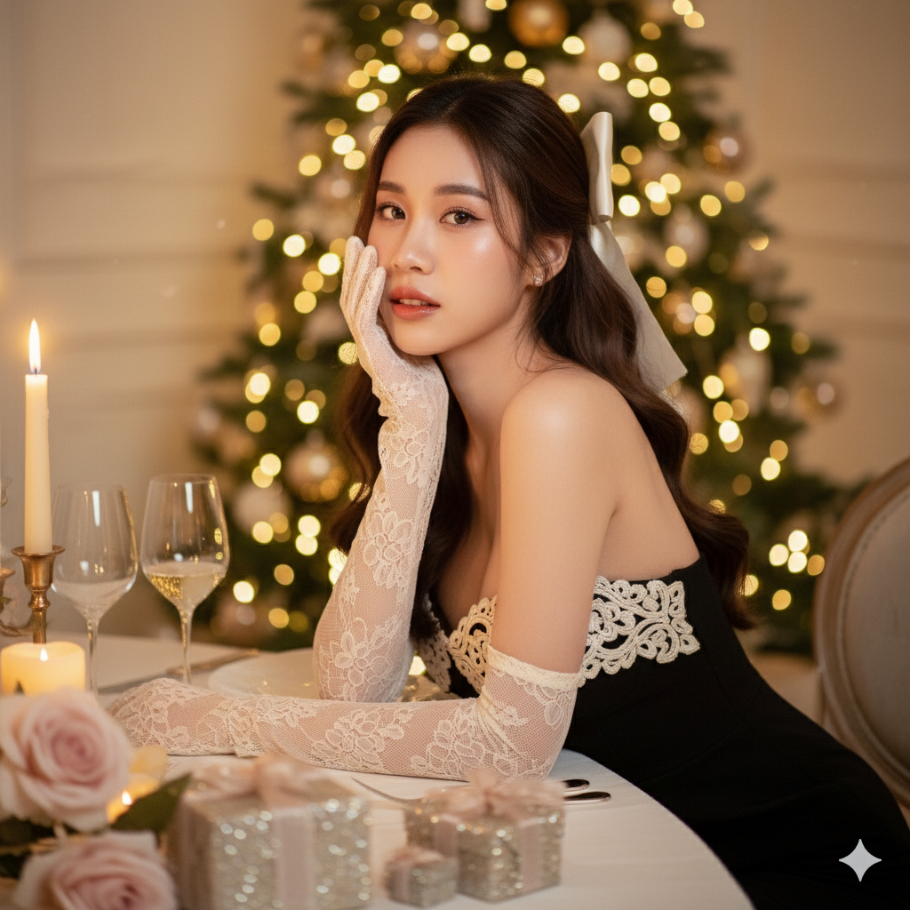 The "Festive Enigma" AI Portrait Prompt (Romantic & High-Contrast Christmas)