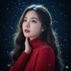 Winter's Dream: Red & Snow Serenity