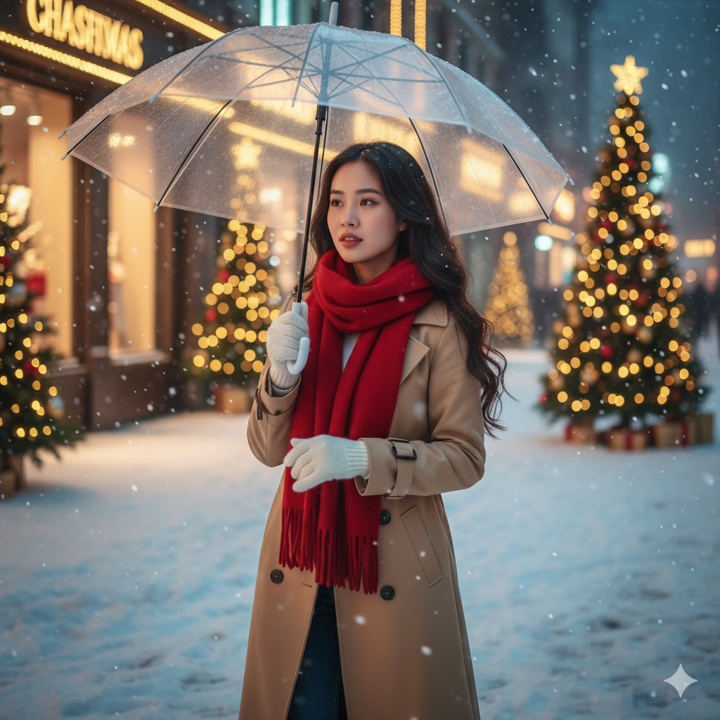 The "Global Winter City Stroll" AI Portrait Prompt (Cinematic & Customizable)