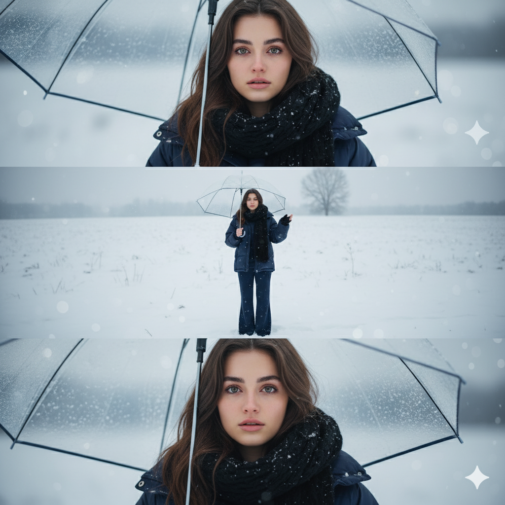 The Winter Sadness Triptych - 3-Panel AI Story Prompt