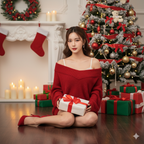 The "Modern Christmas Glamour" AI Portrait Prompt (High-Contrast & Festive)