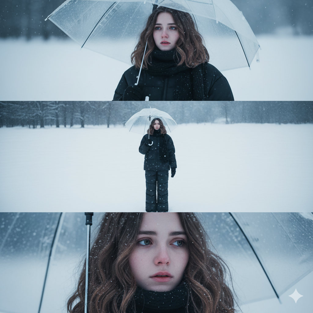 The Winter Sadness Triptych - 3-Panel AI Story Prompt